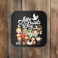 All Saints Day Kids Catholic St Francis Therese Joan Of Arc Coaster thumb 0