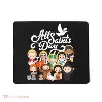 All Saints Day Kids Catholic St Francis Therese Joan Of Arc Mousepad thumb 0