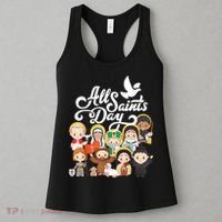 All Saints Day Kids Catholic St Francis Therese Joan Of Arc Women's Tank Top thumb 3