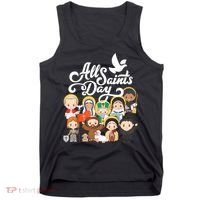 All Saints Day Kids Catholic St Francis Therese Joan Of Arc Tank Top thumb 0
