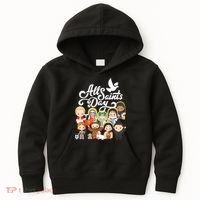 All Saints Day Kids Catholic St Francis Therese Joan Of Arc Kids Hoodie thumb 0