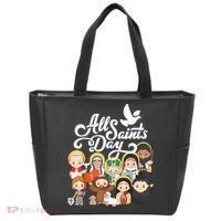 All Saints Day Kids Catholic St Francis Therese Joan Of Arc Tote Bag thumb 0