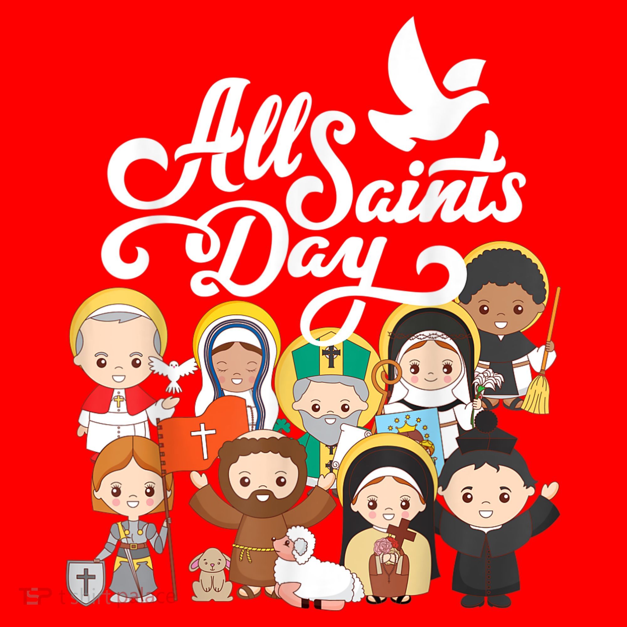 All Saints Day Kids Catholic St Francis Therese Joan Of Arc Santa Hat