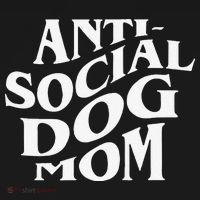 Anti Social Dog Mom Happy Mothers Day Funny Dog Lovers Women's Hoodie thumb 2