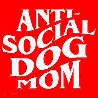 Anti Social Dog Mom Happy Mothers Day Funny Dog Lovers Santa Hat thumb 1