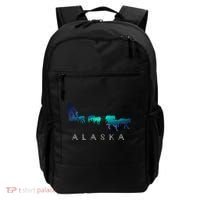 Alaska Sled Dogs Mushing Sled Dog Team A.U.R.O.R.A Borealis Scene Backpack thumb 0