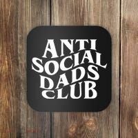 Anti Social Dad Club Funny Father Day Coaster thumb 0