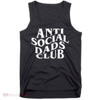 Anti Social Dad Club Funny Father Day Tank Top thumb 0