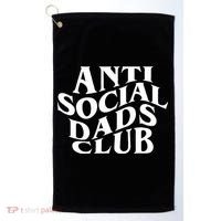 Anti Social Dad Club Funny Father Day Golf Towel thumb 0