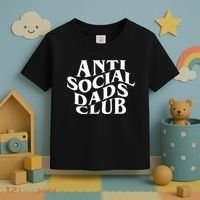 Anti Social Dad Club Funny Father Day Toddler T-Shirt thumb 3