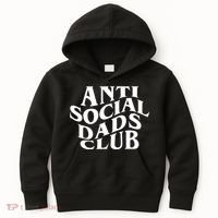 Anti Social Dad Club Funny Father Day Kids Hoodie thumb 0