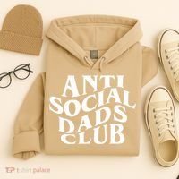 Anti Social Dad Club Funny Father Day Hoodie thumb 4