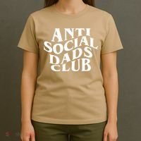 Anti Social Dad Club Funny Father Day T-Shirt thumb 4