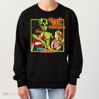 Alien Strangers Don't Talk UFO Women's Sweatshirt thumb 0