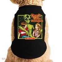 Alien Strangers Don't Talk UFO Doggie Tank thumb 0