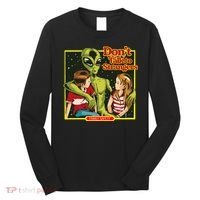Alien Strangers Don't Talk UFO Long Sleeve Shirt thumb 0