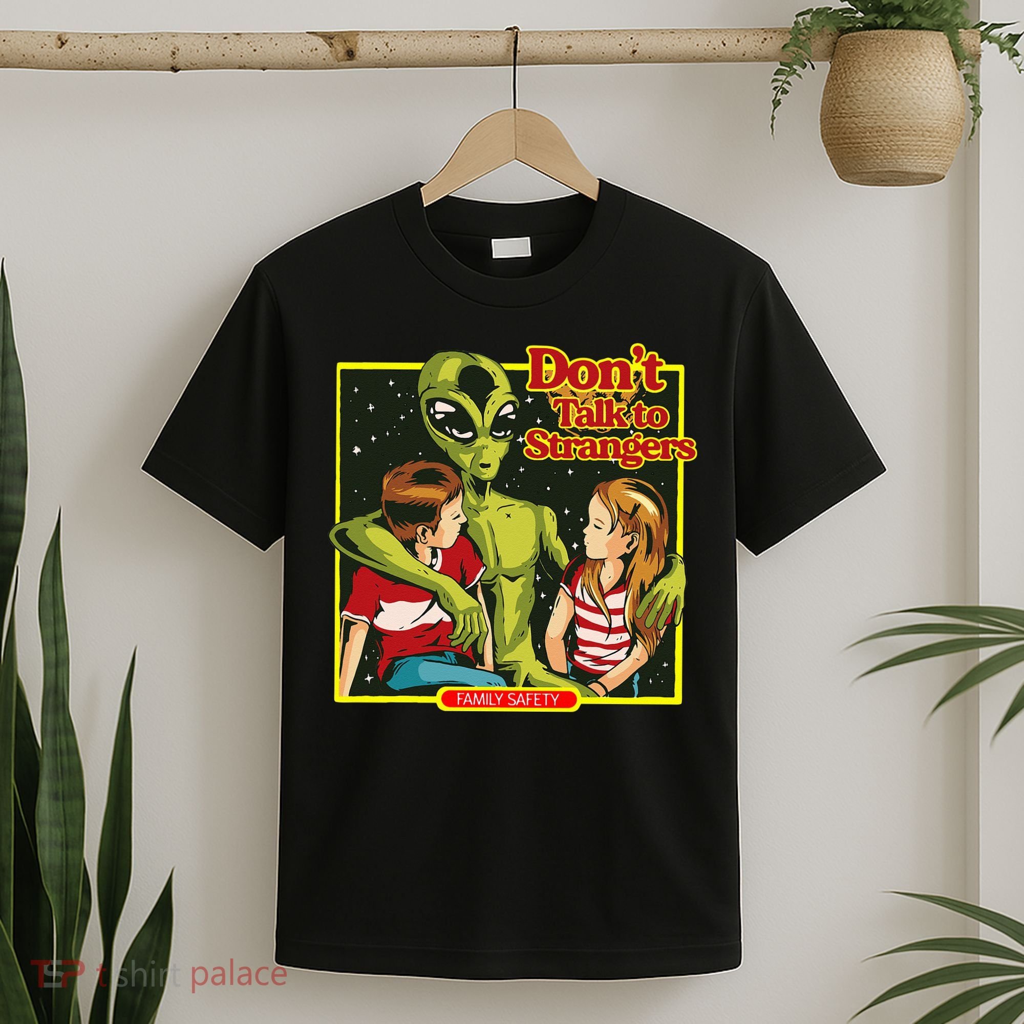 Alien Strangers Don't Talk UFO T-Shirt