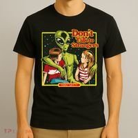 Alien Strangers Don't Talk UFO T-Shirt thumb 3