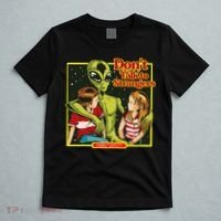 Alien Strangers Don't Talk UFO T-Shirt thumb 5