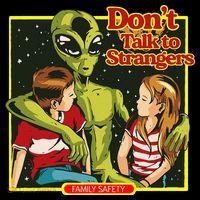 Alien Strangers Don't Talk UFO Baby Bodysuit thumb 2