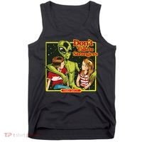 Alien Strangers Don't Talk UFO Tank Top thumb 0