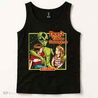 Alien Strangers Don't Talk UFO Tank Top thumb 2