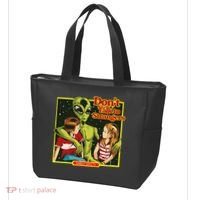 Alien Strangers Don't Talk UFO Tote Bag thumb 3