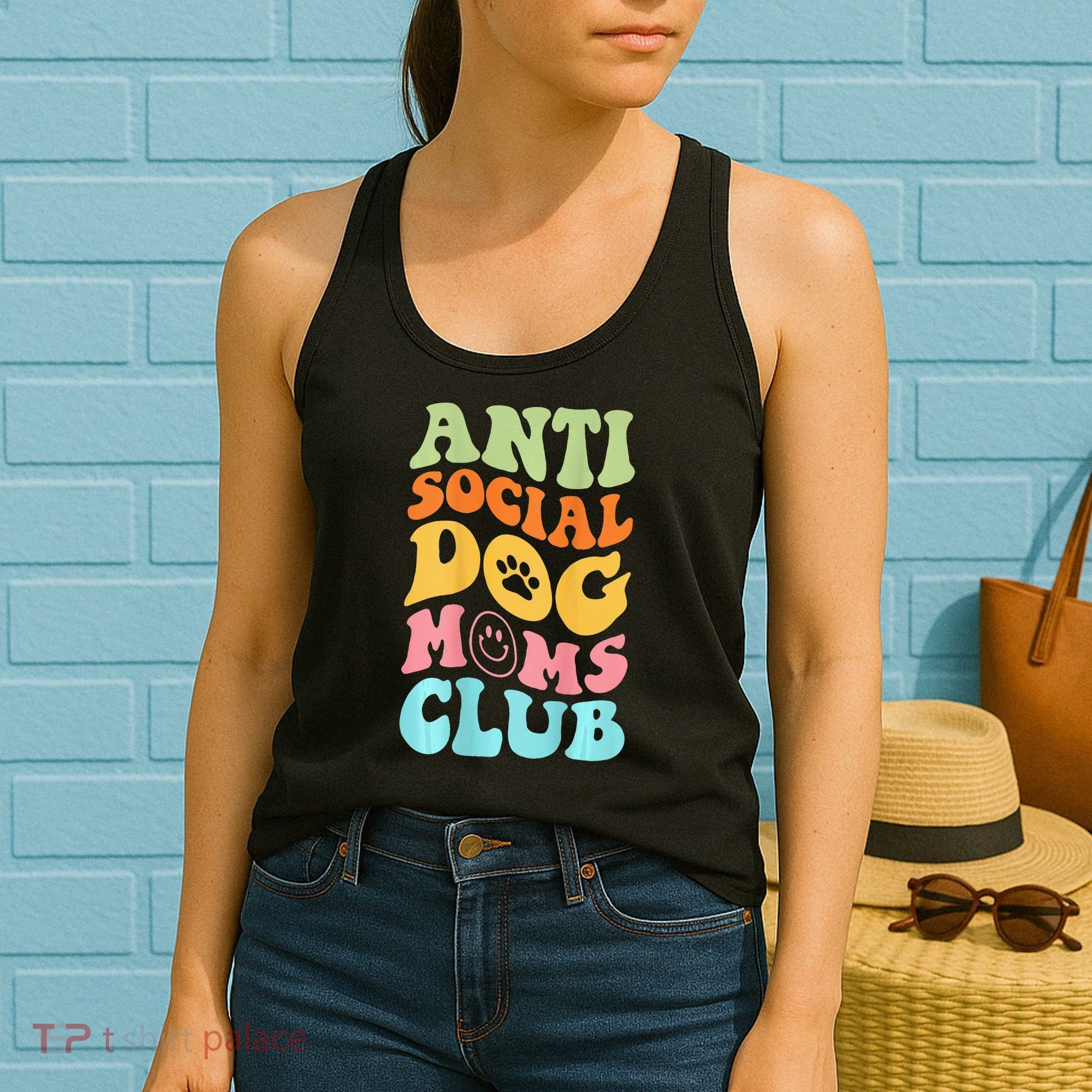 ANTI SOCIAL DOG MOMS CLUB Women's Tank Top