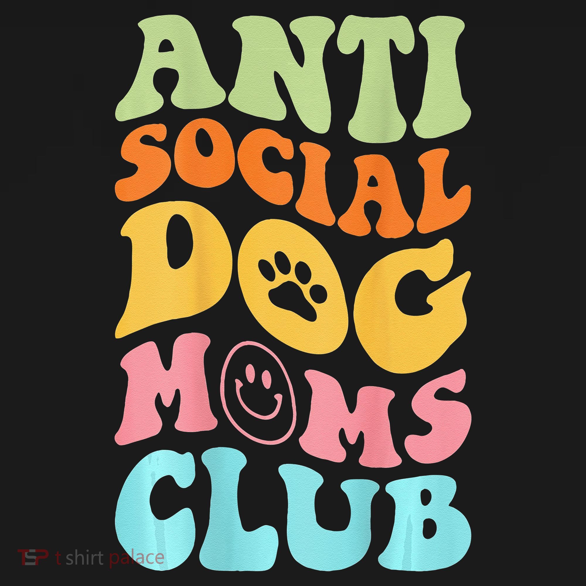 ANTI SOCIAL DOG MOMS CLUB Women's Tank Top