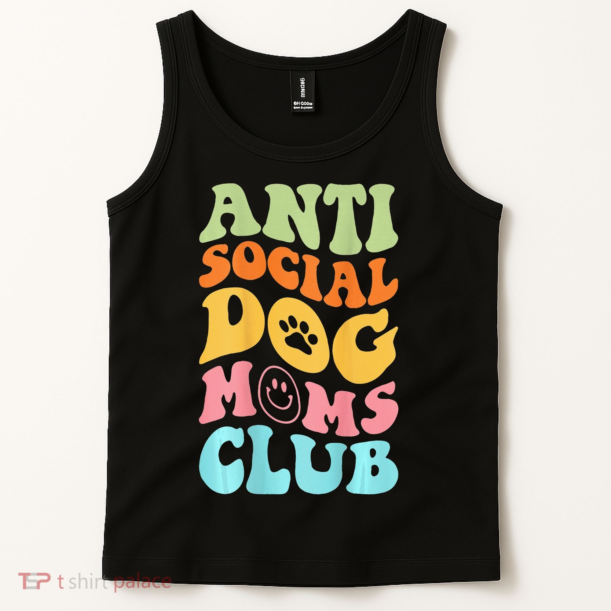 ANTI SOCIAL DOG MOMS CLUB Tank Top