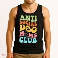 ANTI SOCIAL DOG MOMS CLUB Tank Top thumb 3