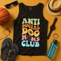 ANTI SOCIAL DOG MOMS CLUB Tank Top thumb 4