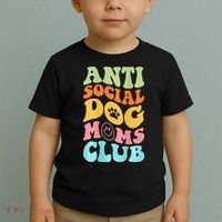 ANTI SOCIAL DOG MOMS CLUB Toddler T-Shirt thumb 2