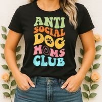 ANTI SOCIAL DOG MOMS CLUB Women's T-Shirt thumb 2