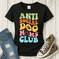 ANTI SOCIAL DOG MOMS CLUB Women's T-Shirt thumb 3