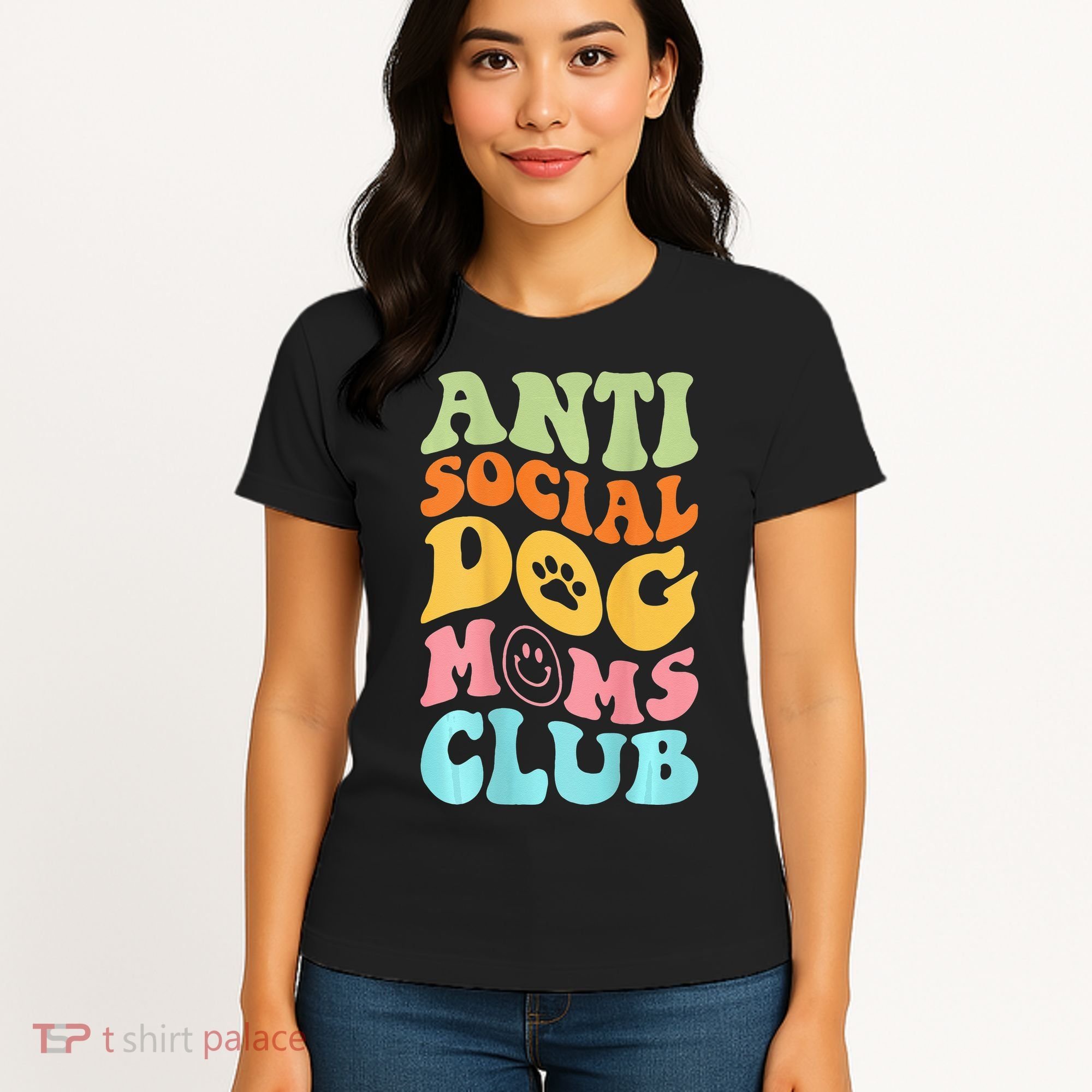 ANTI SOCIAL DOG MOMS CLUB Women's T-Shirt