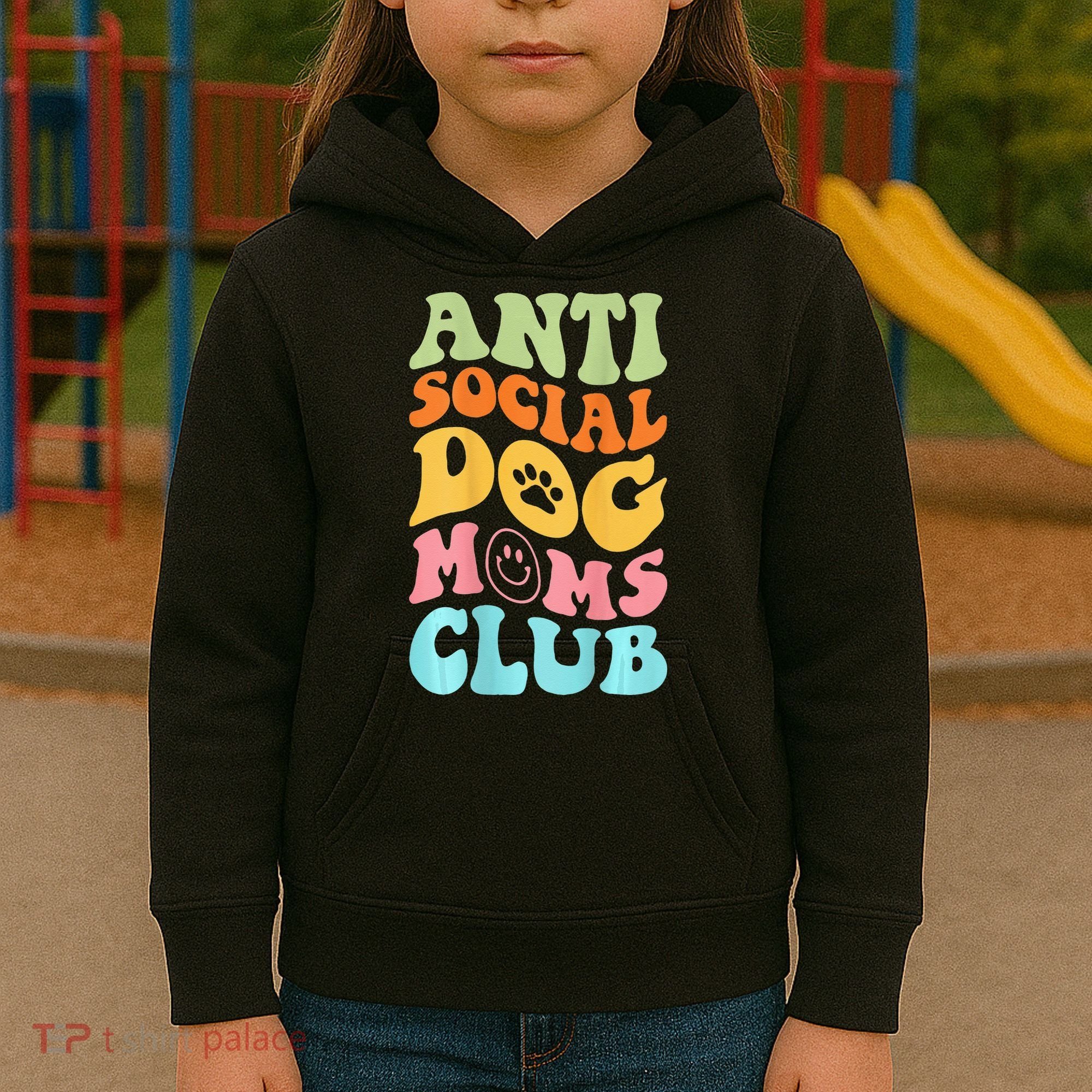 ANTI SOCIAL DOG MOMS CLUB Kids Hoodie