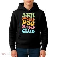 ANTI SOCIAL DOG MOMS CLUB Kids Hoodie thumb 4