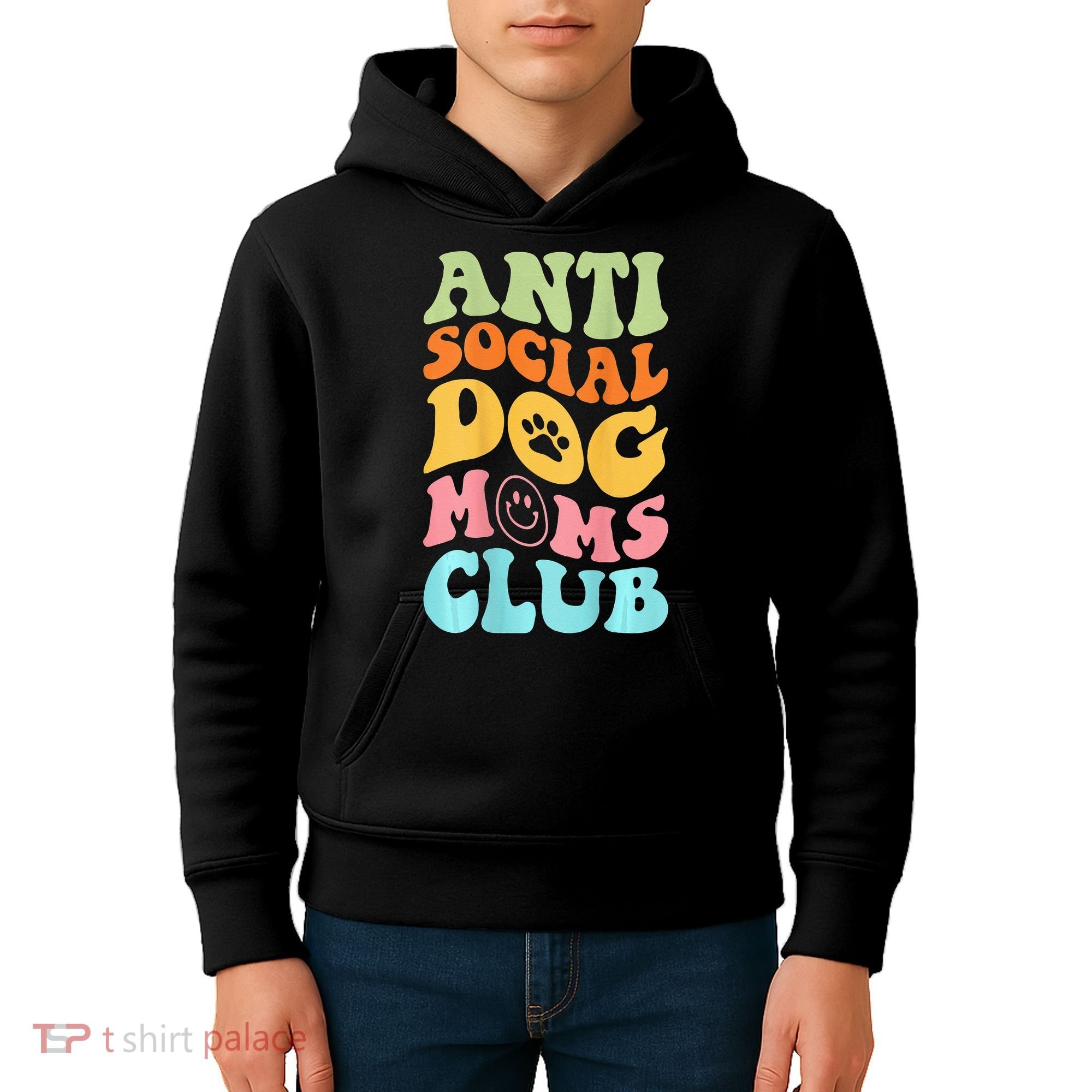 ANTI SOCIAL DOG MOMS CLUB Kids Hoodie