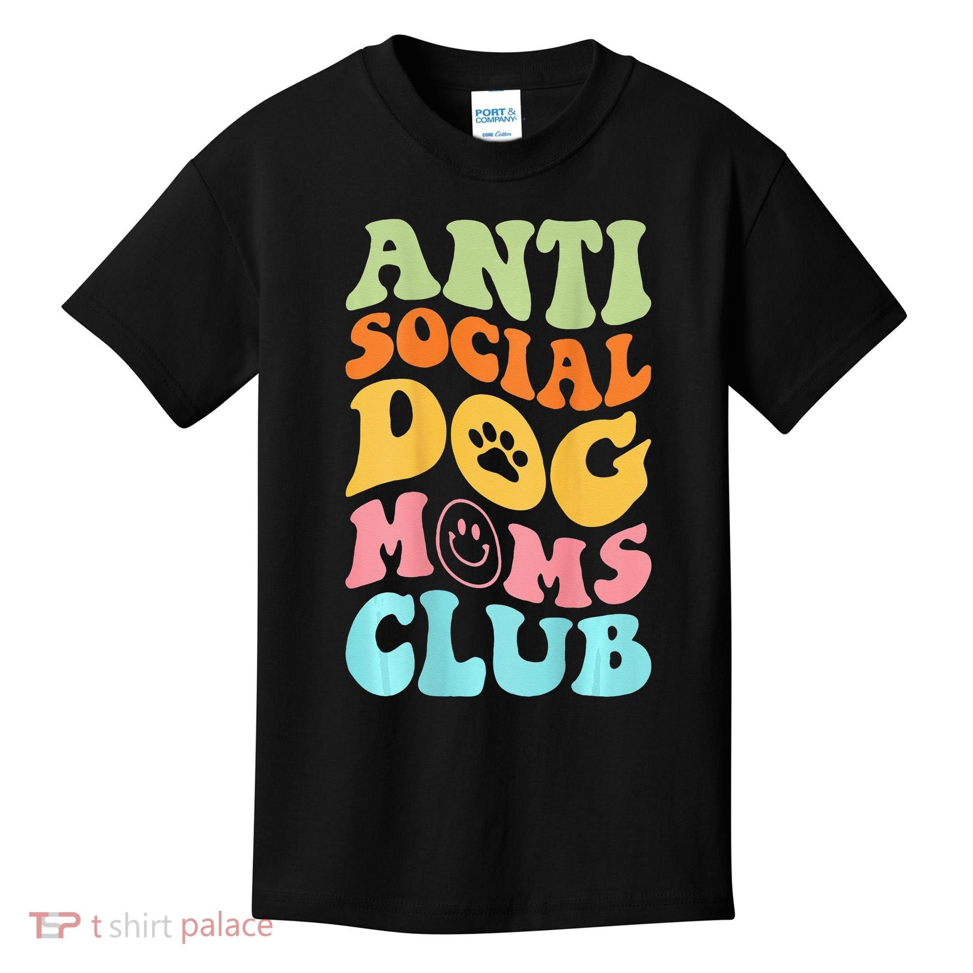 ANTI SOCIAL DOG MOMS CLUB Kids T-Shirt