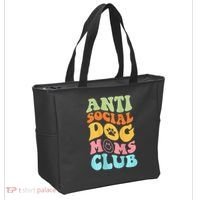 ANTI SOCIAL DOG MOMS CLUB Tote Bag thumb 2