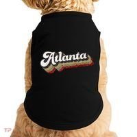 Atlanta Soccer Distressed Retro Baseball Script 404 United Doggie Tank thumb 0