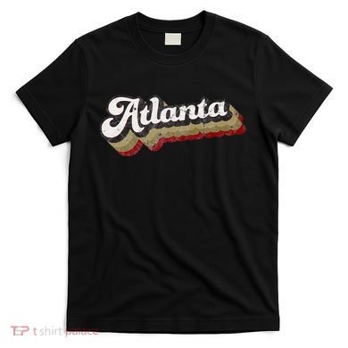 Atlanta Soccer Distressed Retro Baseball Script 404 United T-Shirt