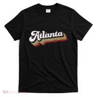 Atlanta Soccer Distressed Retro Baseball Script 404 United T-Shirt thumb 0