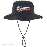 Atlanta Soccer Distressed Retro Baseball Script 404 United Bucket Hat thumb 0