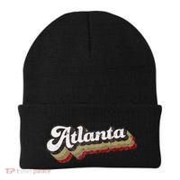 Atlanta Soccer Distressed Retro Baseball Script 404 United Beanie thumb 0