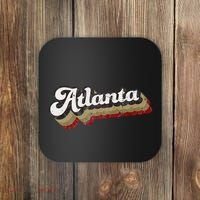 Atlanta Soccer Distressed Retro Baseball Script 404 United Coaster thumb 0