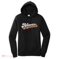 Atlanta Soccer Distressed Retro Baseball Script 404 United Women's Hoodie thumb 0
