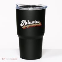 Atlanta Soccer Distressed Retro Baseball Script 404 United Tumbler thumb 0