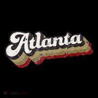 Atlanta Soccer Distressed Retro Baseball Script 404 United Mousepad thumb 1